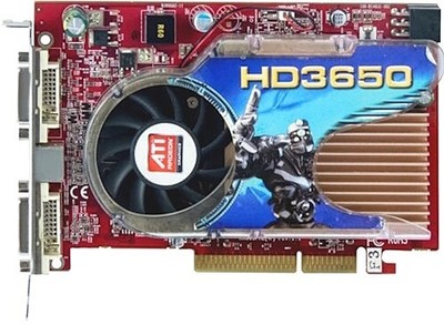AMD ATI Gecube Radeon HD 3650 1GB 2x DVI S-Video AGP Grafikkarte PC Computer