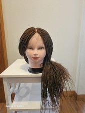 Braided Wigs For Black Womens. Full Lace Wig, Knotless Wigs