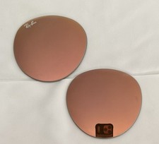 Authentic Replacement RayBan Glass lenses RB3447 Copper With Pink Mirror 50mm