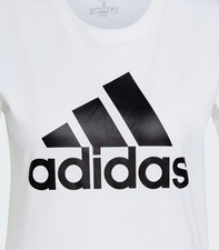 Adidas women Essentials Logo Tee, White, Size Medium