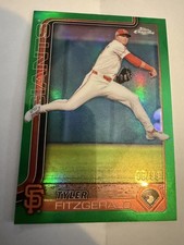 Tyler Fitzgerald 2025 Topps Chrome 30 Green Refractor 96/99