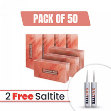 50-Pack Himalayan Salt Bricks Size 8x4x2 with 3 Free Salt Glue for Spa  Sauna