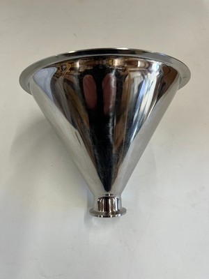 Large 304 Stainless Steel Tri-Clamp Funnel 1. 5 inch - distilling -brewing -fuel