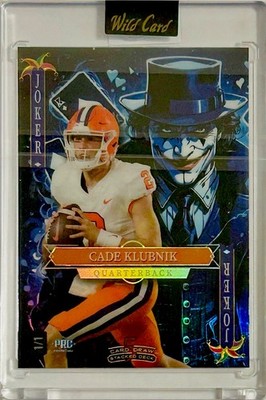 Cade Klubnik 2025 Wild Card National Exclusive RC Jokers Wild 1/1 Rainbow Holo