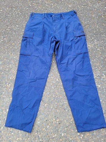 EA Industries Pants Mens 37x31 Blue Cargo Operational Dress Uniform Ripstop