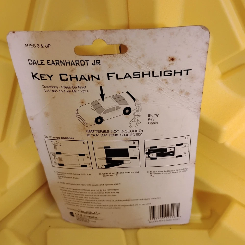  Dale Earnhardt Jr NASCAR Flashlight Keychain Racing Collectible 2002 *C* - Image 2 of 2