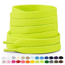 2 Pairs Flat Shoelaces, 8mm Width Premium Replacement Shoe Laces for Gymnastics...