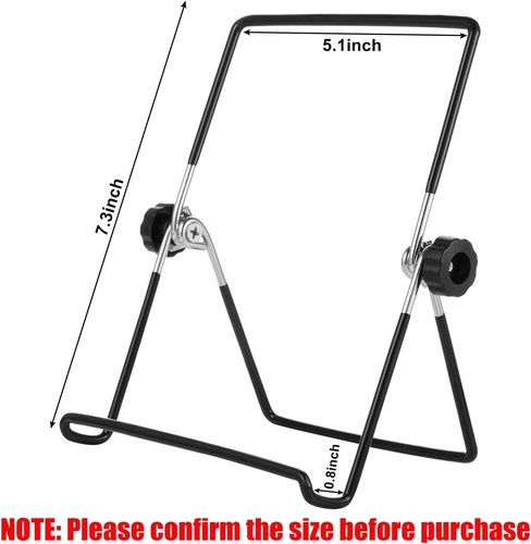 3 Pack Plate Stand Easel Picture Frame Adjustable Foldable Tablet Black - Picture 3 of 7