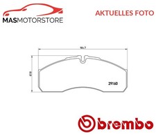 SATZ BREMSBELÄGE BREMSKLÖTZE VORNE BREMBO P A6 022 P NEU OE QUALITÄT