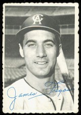 1938 TOPPS DECKLE EDGE JIM FREGOSI CALIFORNIA ANGELS #5 EX - STAMP ON BACK