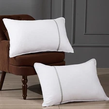 Bed Pillows Queen Size Set of 2, Firm Hotel Pillows for Sleeping, Cooling Pil...