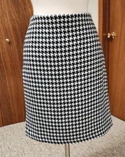 Geoffrey Beene Women's Houndstooth Skirt Size 10