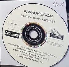 92A CUSTOM KARAOKE.COM KARAOKE CDG LOT LONG DRIVE