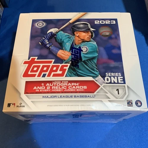 2023 Topps Series 1 Baseball Jumbo Box New & Sealed - 460 Cards - 1 Auto 2 Relic