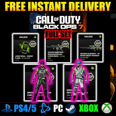 Call of Duty Black Ops 7 (BO7) – Monster Energy 6 Codes Full Set