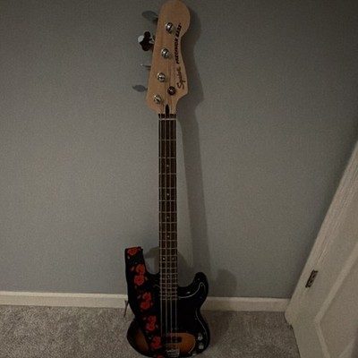 Squier Precision Bass Electric Bass Guitar Sunburst 4 String w/ Strap