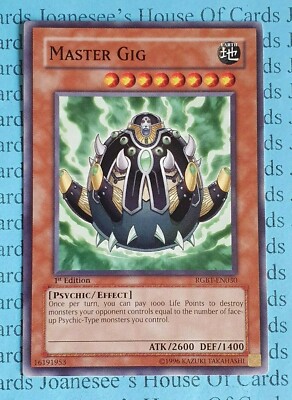 Master Gig RGBT-DE030 Common Yu-Gi-Oh Karte 1. Auflage Neu