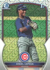2023 Bowman Chrome Angel Cepeda #BCP-205 1st Bowman Mojo Refractor