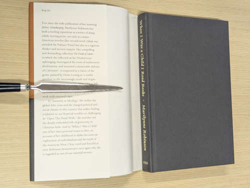 SIGNED First Edition Marilynne Robinson When I Was a Child I Read Books 2012 - Foto 3 di 9