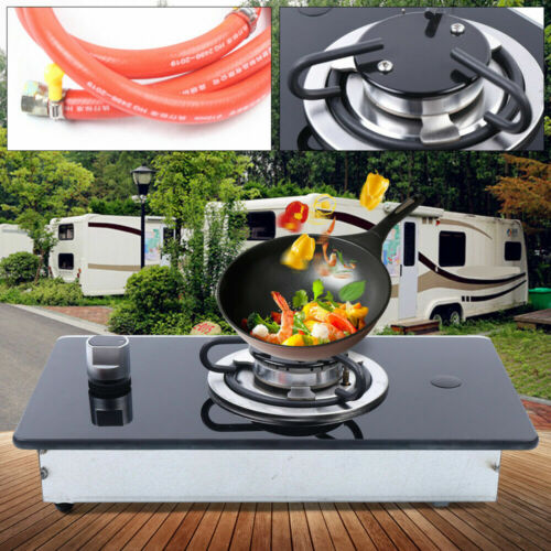 Barco caravana RV cámper 1 quemador GLP gas estufa placa vidrio templado cocina - Imagen 11 de 11