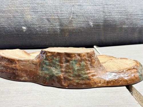 VINTAGE BESWICK TREE TRUNK BASE POTTERY DISPLAY STAND BONSAI BIRD ORNAMENT STAND - Picture 4 of 9