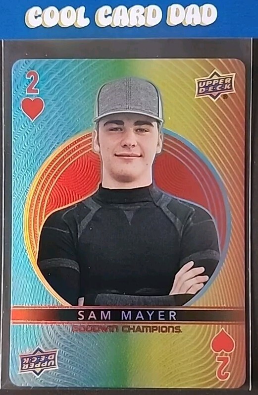 SAM MAYER 2022 UPPER DECK GOODWIN CHAMPIONS PLAYING CARDS 2-HEARTS