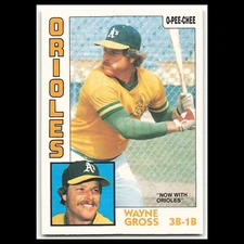 Wayne Gross #263 1984 O-Pee-Chee Baltimore Orioles Baseball Card MLB NM