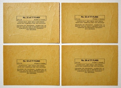 Flags Of The World Stickers/Cards, 1970 O-Pee-Chee (U-Pick - Complete Your Set) - Picture 28 of 60