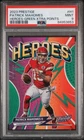 2023 NFL Panini Prestige Patrick Mahomes II HEROES #H-1 GREEN /149 PSA 9