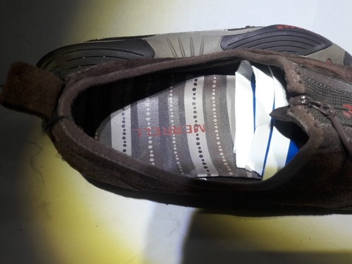MERRELL BARRADO PELLE CASTAGNO ZIP-FRONT scarpe running donna tg 10 - Foto 6 di 8