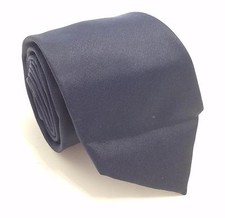  125 Kenneth Cole Men Solid Navy Blue Necktie Skinny Classsic Neck Tie 60x2.25