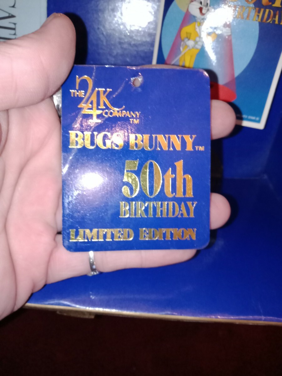 Bugs Bunny 50th Birthday Limited Edition 24K Company Vintage