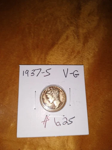 1937s Mercury Dime VG