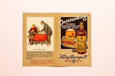 Old Vintage, Outstanding King George IV Old SCOTCH WHISKEY Label