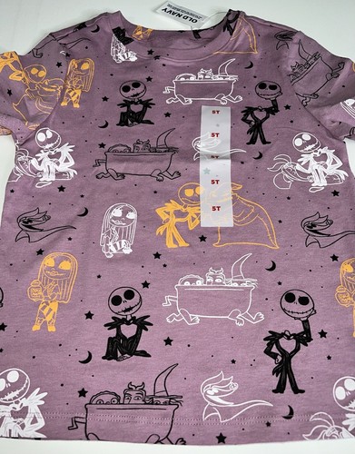 Old Navy Disney The Nightmare Before Christmas Shirt Kids Size 5T Purple NWT - Picture 11 of 14