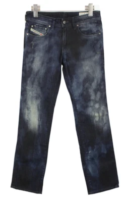 DIESEL Ronhy 008WL Stretch Jeans Damen W26/L30 Distressed Zip Fly Faded Blau - Bild 1 von 4