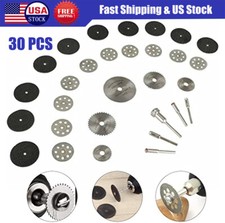 30Pcs Cutting Wheel Set Drill for Dremel Rotary Tool Accessories w/ 1/8" Mandrel
