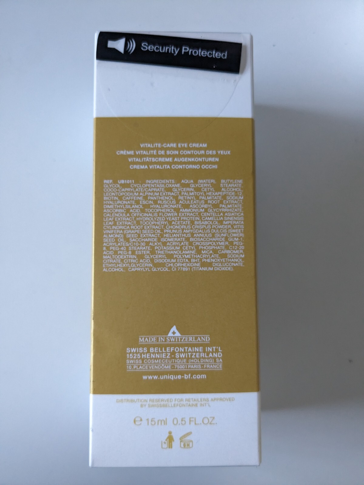 Unique BF Swiss Bellefontaine VitaliteCare Eye Cream 15ml RRP £330 eBay