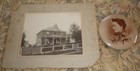 Palmer Family & Home 1904 Photo Sherbrooke Que. Canada + Celluloid Button