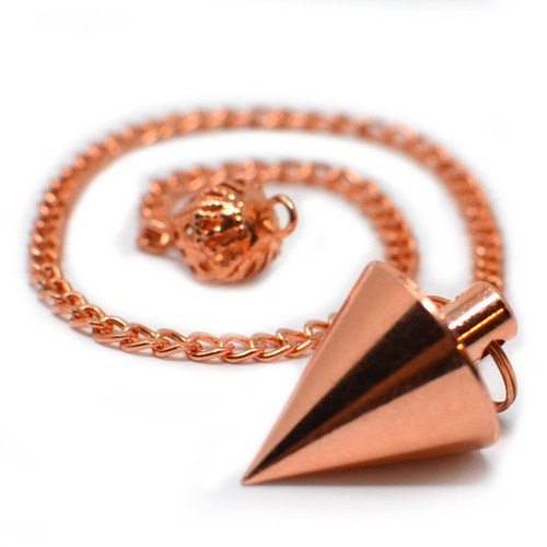 Copper DOWSING PENDULUM Spiritual Meditation Reiki Aura Divining Ghost Hunting - Picture 8 of 8