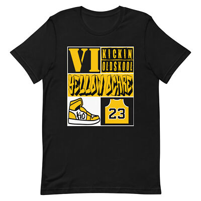 <Are You Different×6>ROKUAYD PINCH TEE Shirt to Match Jordan Retro 6 Yellow Ochre - Sneaker 23