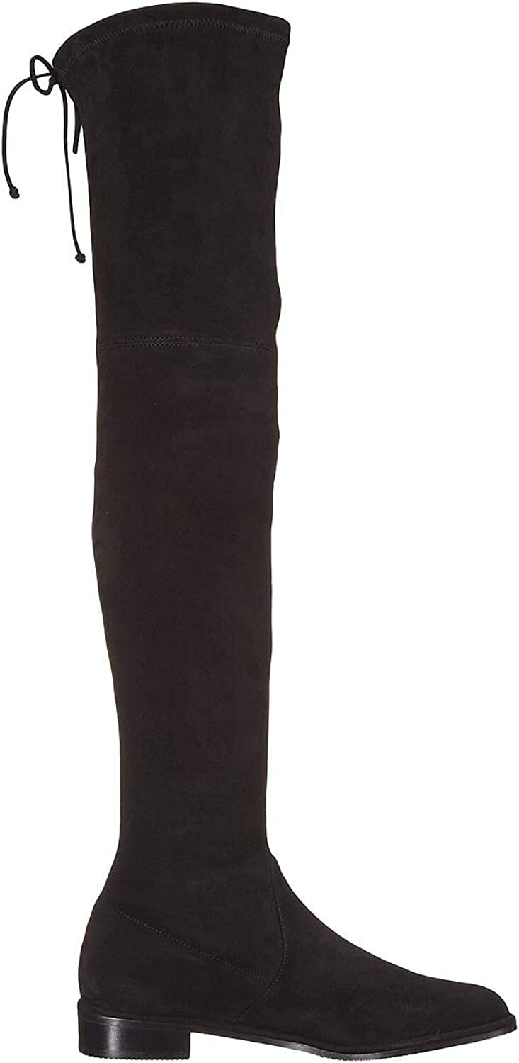 Stuart Weitzman Women's Lowland Over-The-Knee Boot Black Suede Stretch Size 11 M image 6