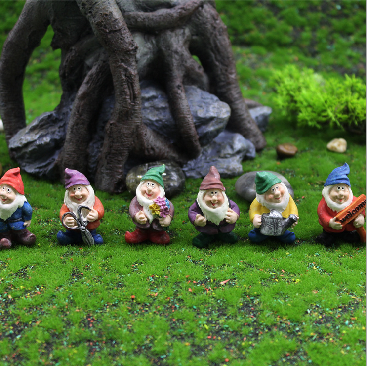 4 Gartenzwerge Set - Miniatur Figuren Für Garten Deko