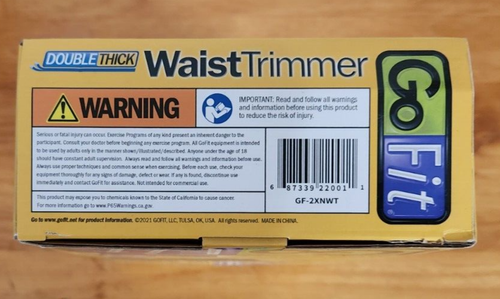 Gofit Black Double-thick Neoprene Waist Trimmer (GF-2XNWT) GOFGF2XNWT - Bild 6 von 6