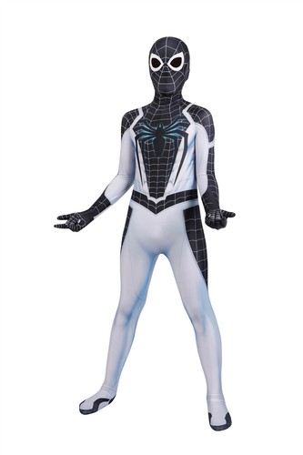 Marvel's Spider-Man PS5 Negative Suit Costume Cosplay Jumpsuit Bodysuit For KIDS - Picture 2 of 17