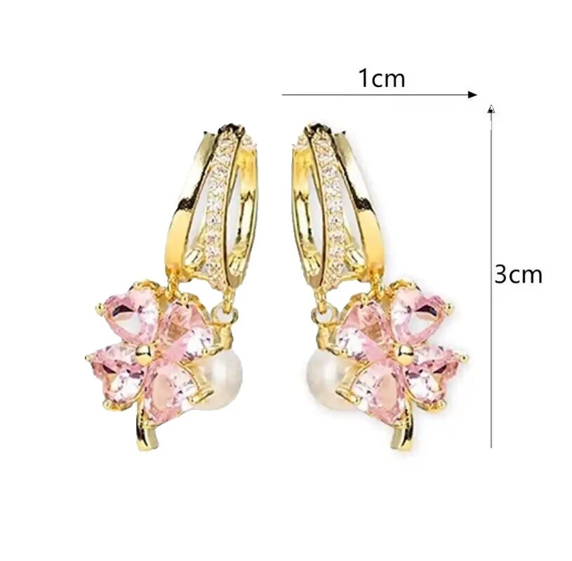 Pendientes de Moda De Cobre Cristal de Shell