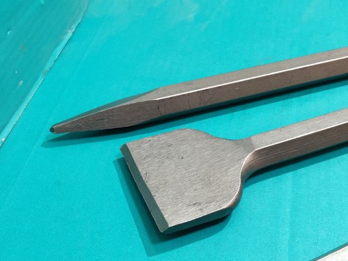4pc Breaker Hex Chisel Set Flat Point Kango 900 900KV 900X 928 950 950K 950X - Picture 6 of 6