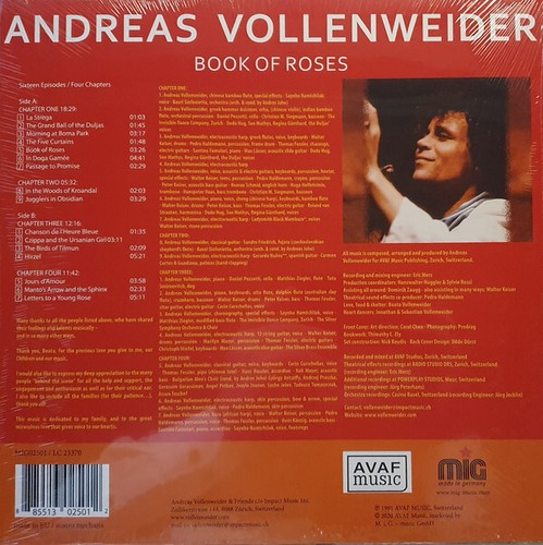 Andreas Vollenweider - Book Of Roses - Vinyl - Imagen 2 de 2