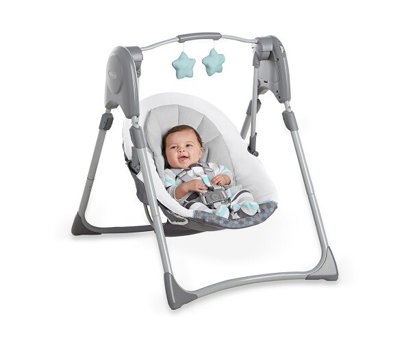 target graco slim spaces compact swing