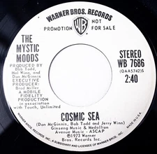 Mystic Moods Funk Psych 45 Cosmic Sea Mono/Stereo Promo on Warner Brothers